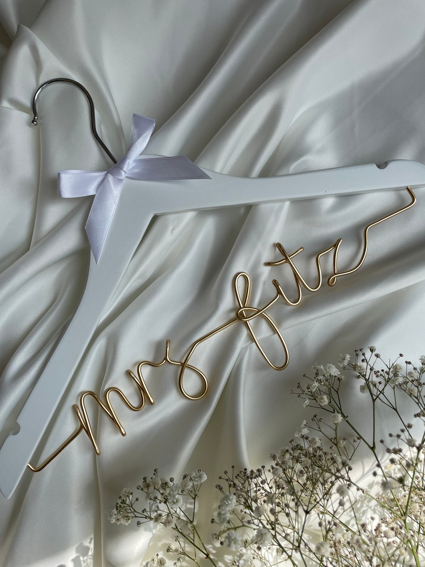 Bridal Hangers- White Hanger.