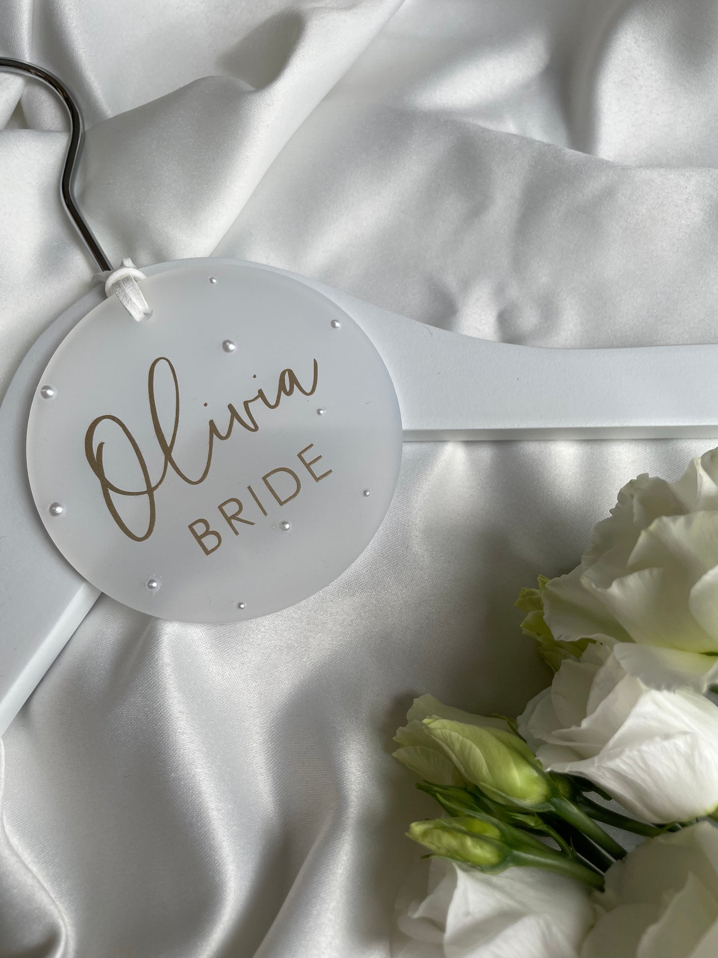 Hanger Tag- Frosted Pearl