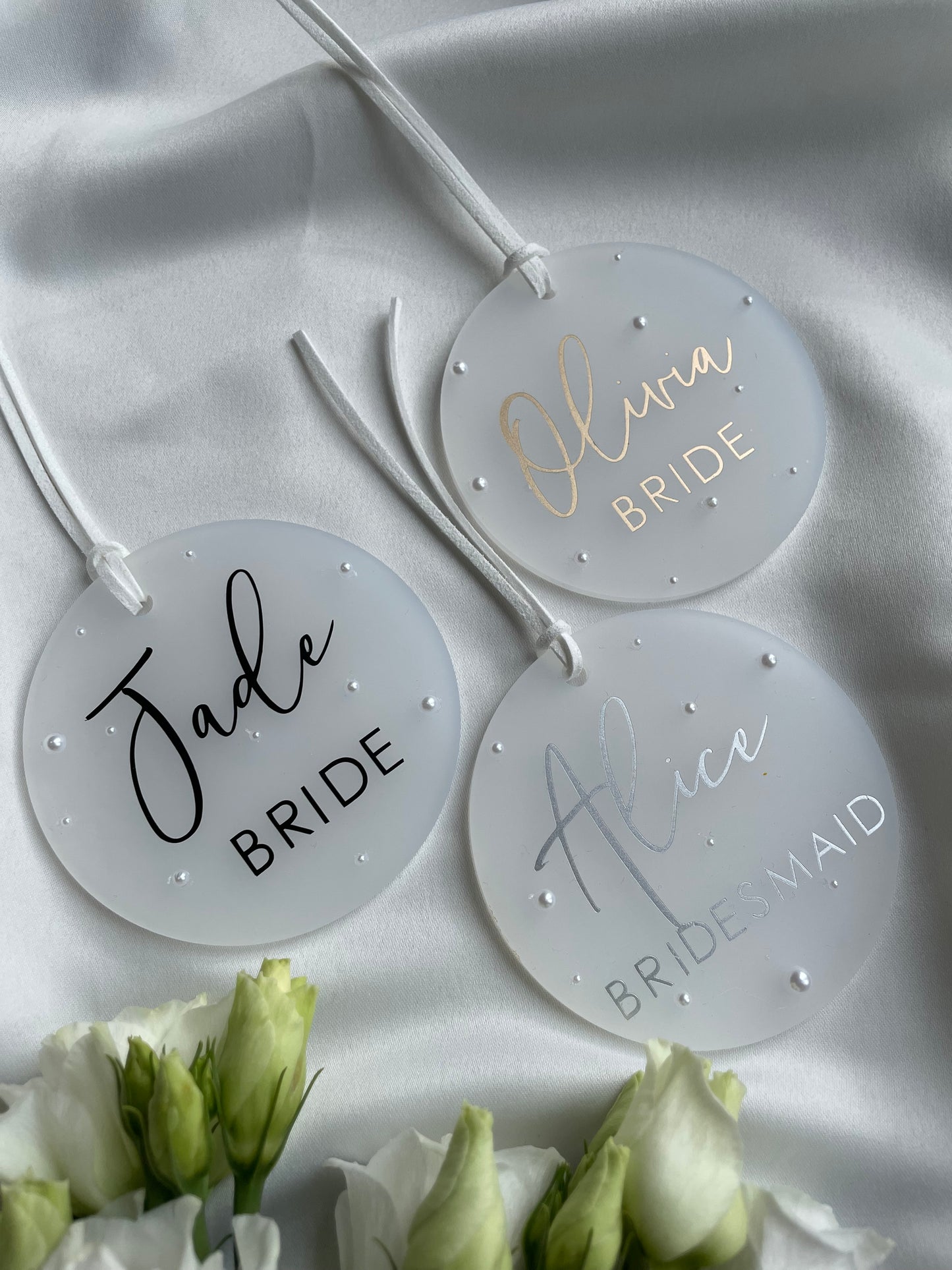 Hanger Tag- Frosted Pearl