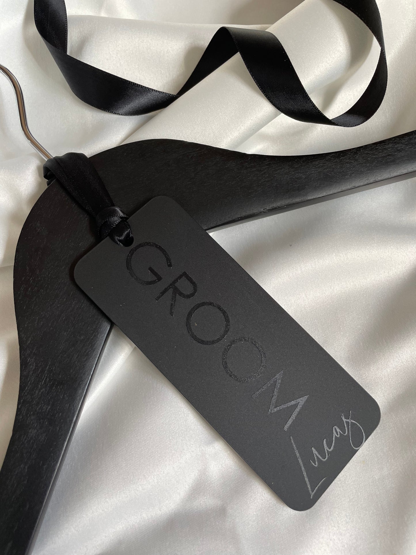 Groomsmen Hanger Tag- Matt Black