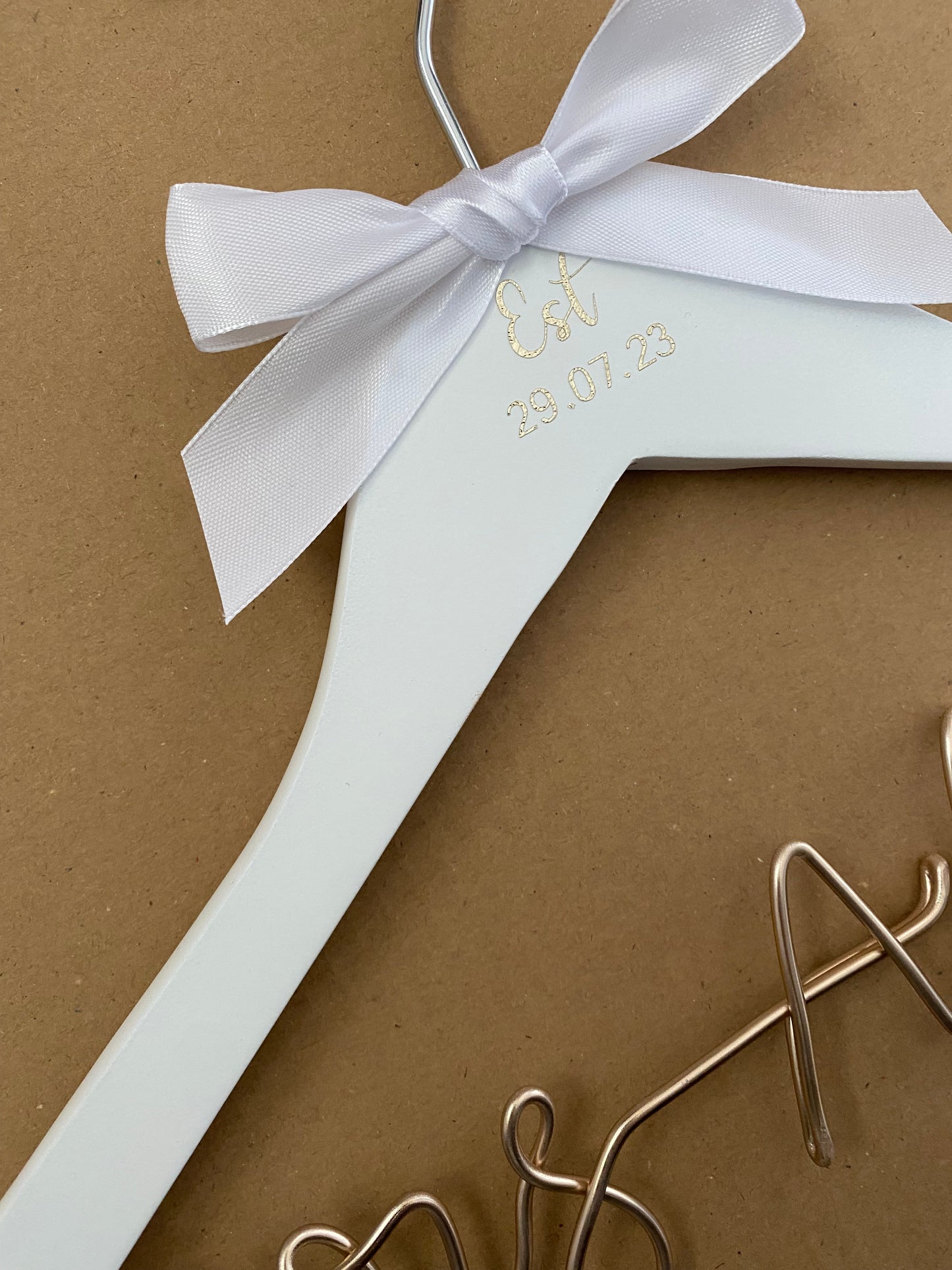Bridal Hangers- White Hanger.