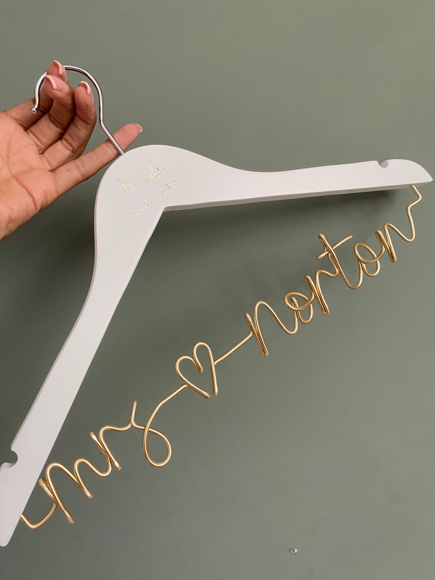 Bridal Hangers- White Hanger.