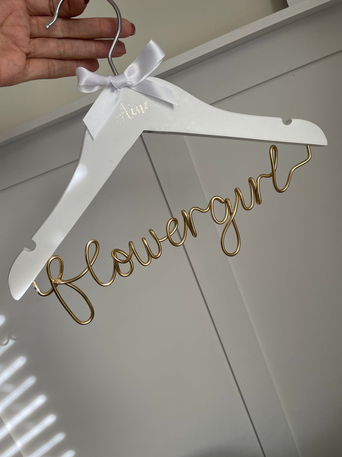 Bridal Hangers- White Hanger.