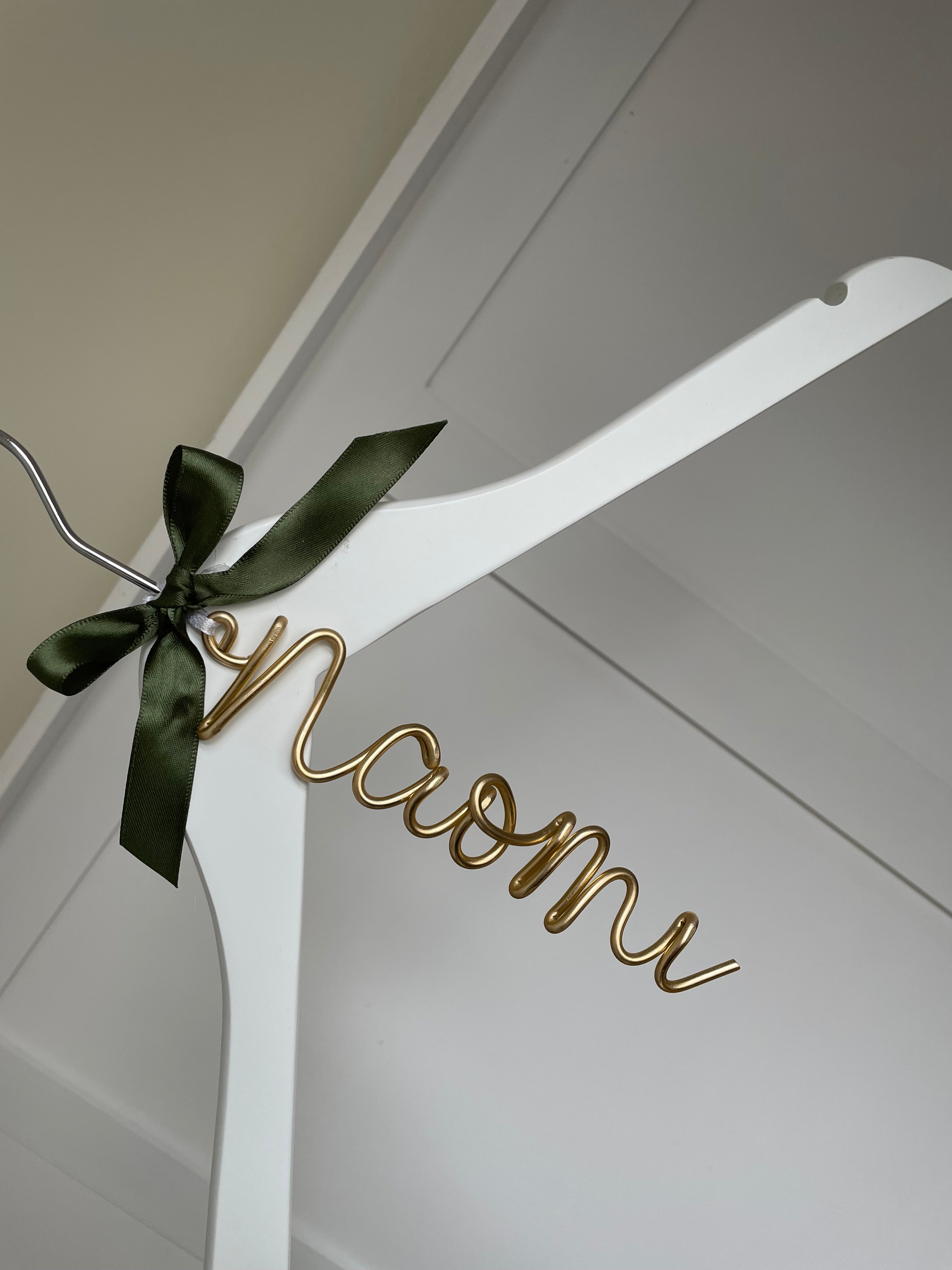 Bridal hanger with name best sale