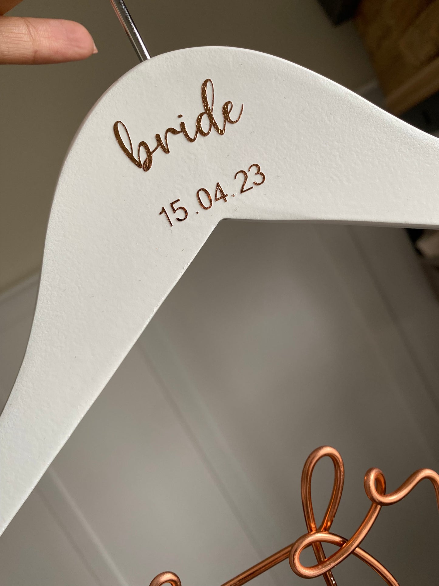 Bridal Hangers- White Hanger.