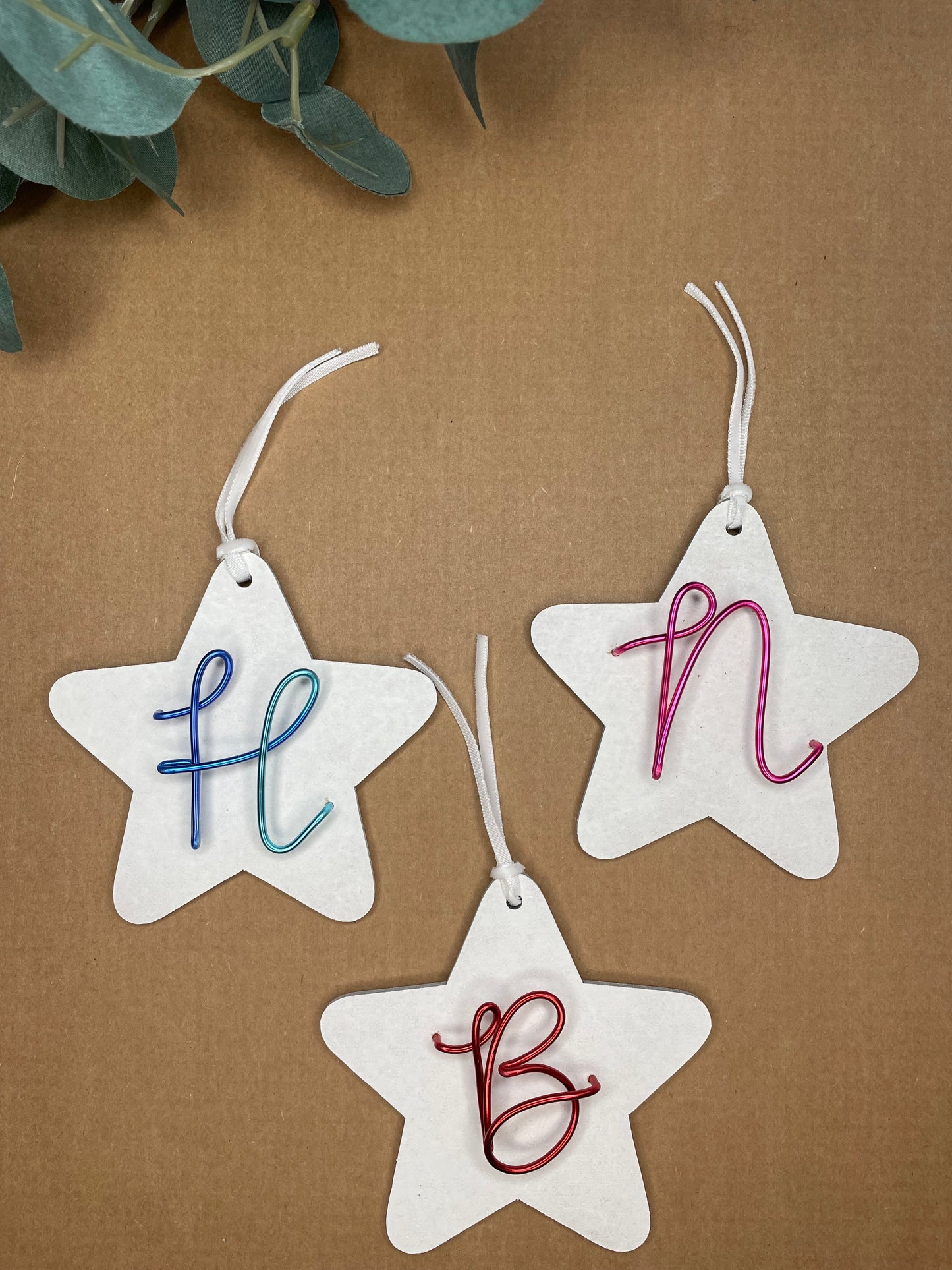 Star decoration with Initials