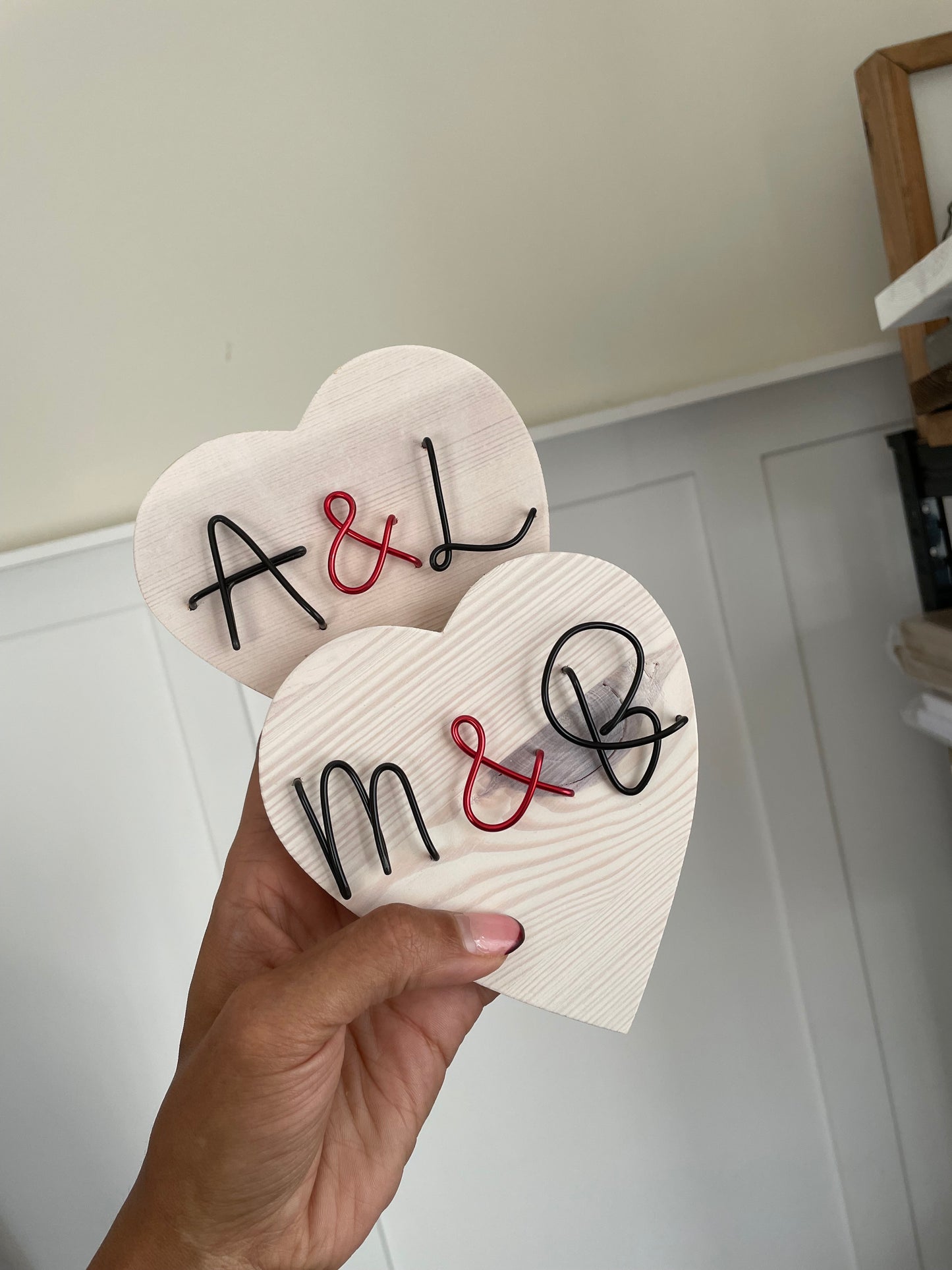 Wooden Heart with Initials