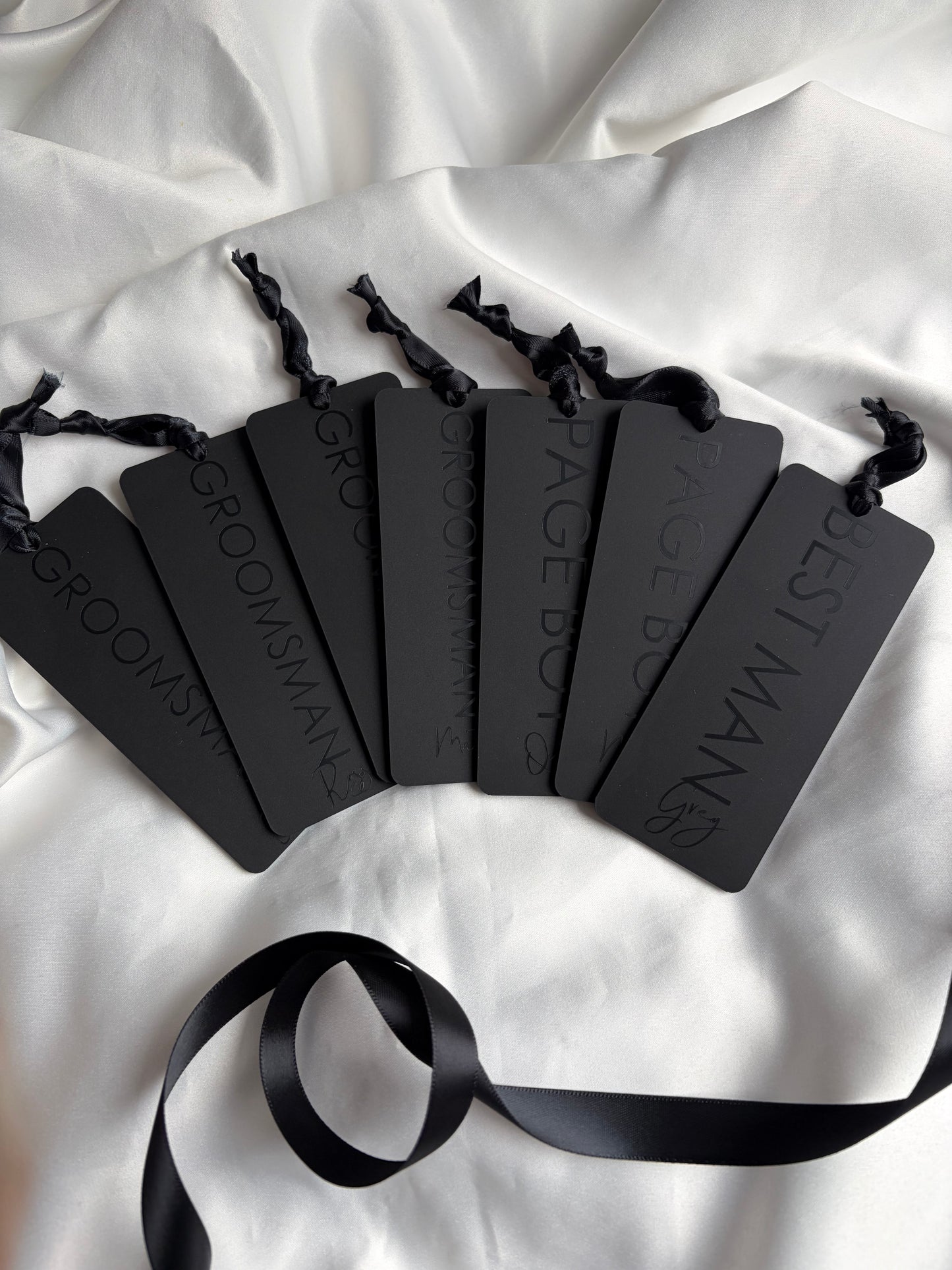Groomsmen Hanger Tag- Matt Black